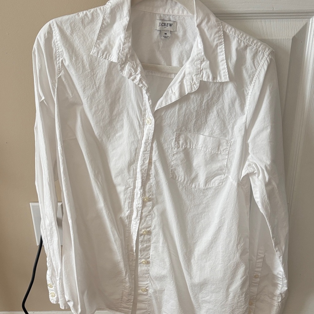 J. Crew women’s  Crisp White Button Down Shirt